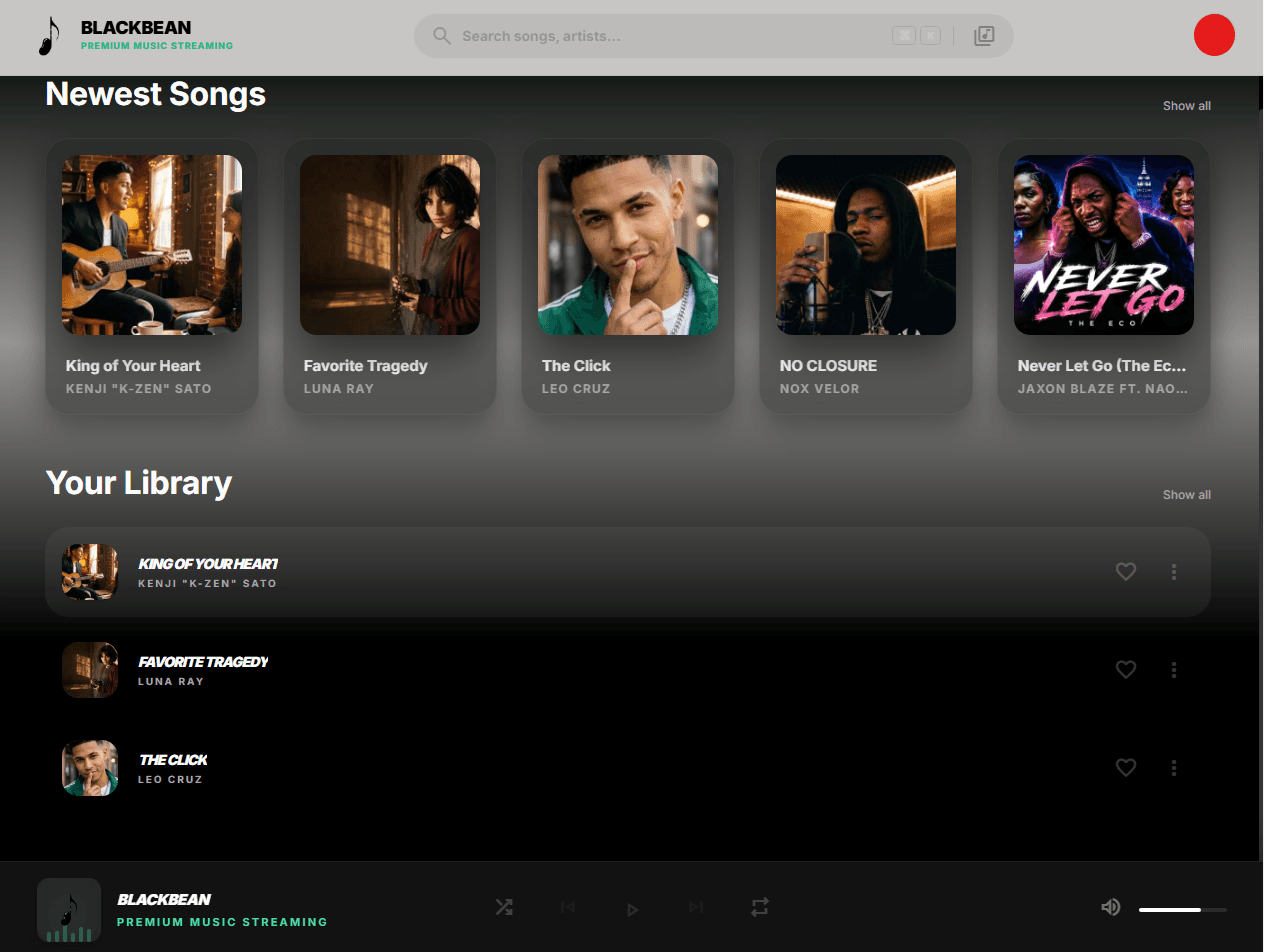 Blackbean: Premium Music Streaming